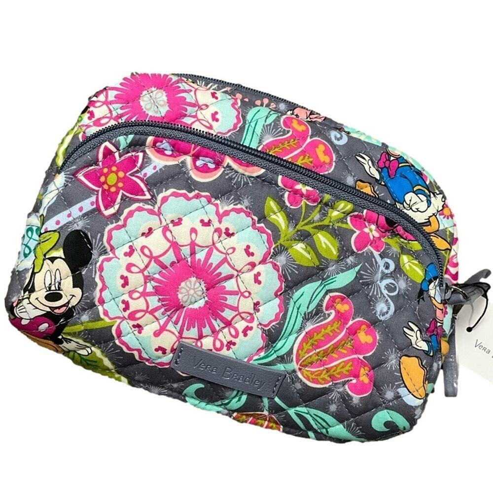 Disney Vera Bradley Pure Cotton Inner Waterproof Makeup Travel Bag NWT